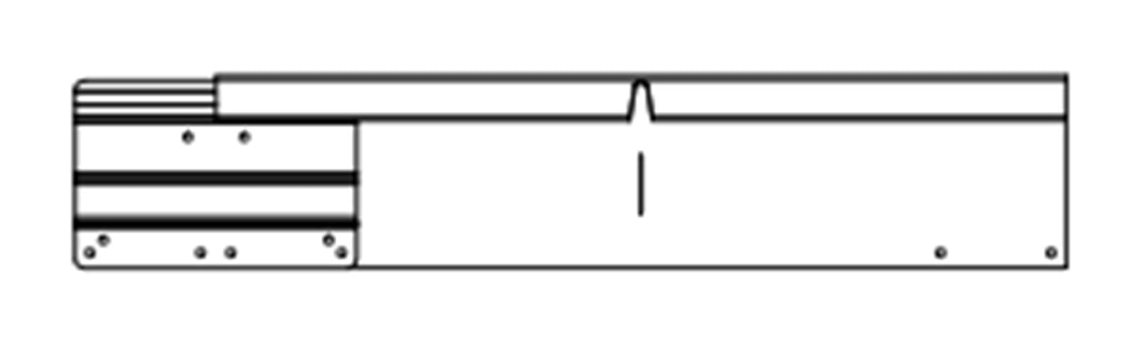Élément d'angle acier corten 500 mm pour Flexline