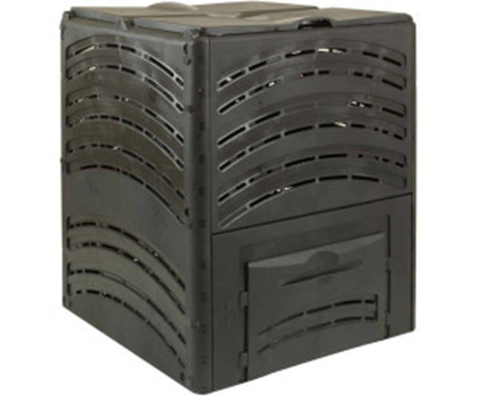 ECO Compost Bin 650 L Black with Hatch