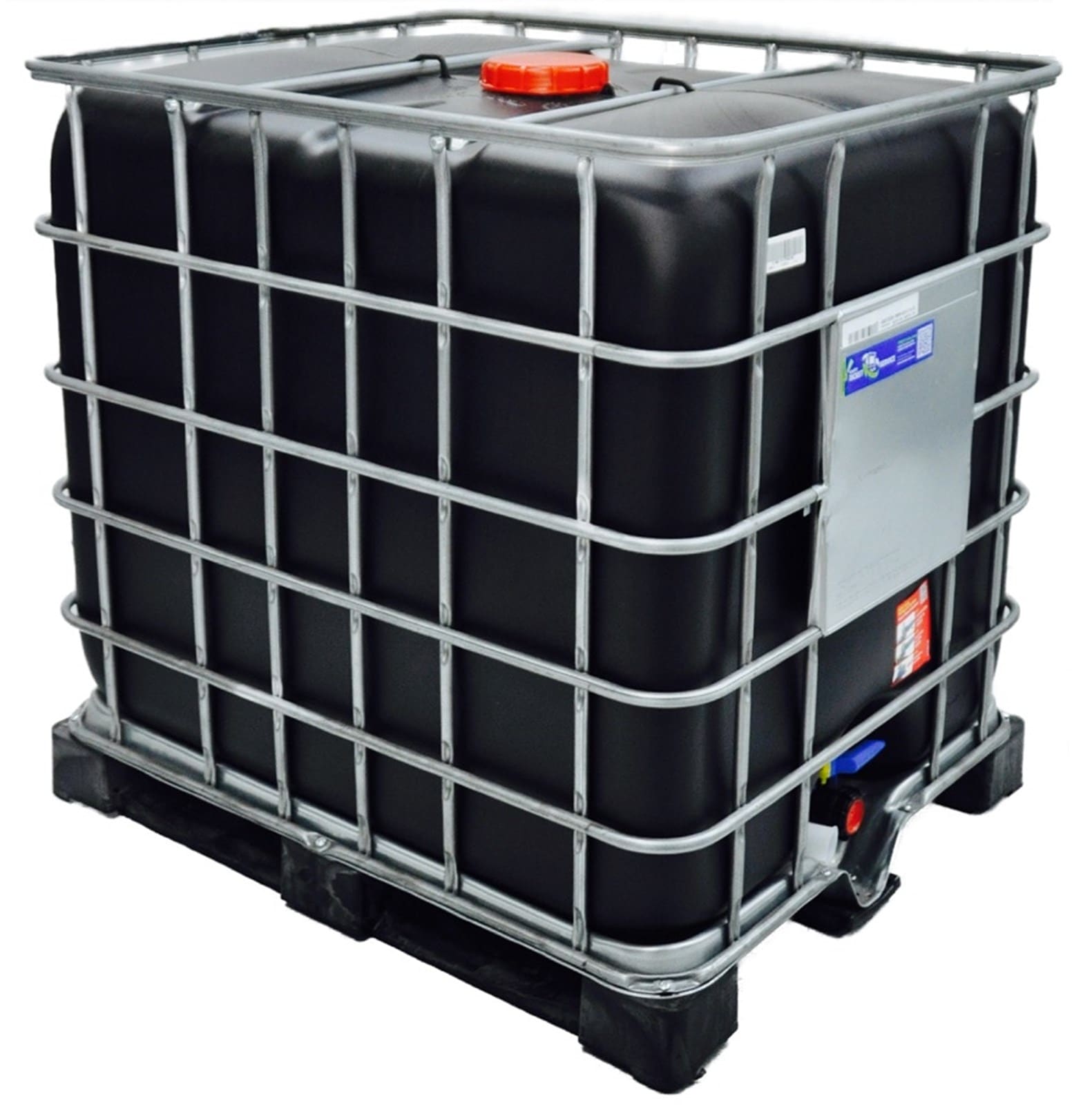 Cuve IBC noire 1000 litres rénovée