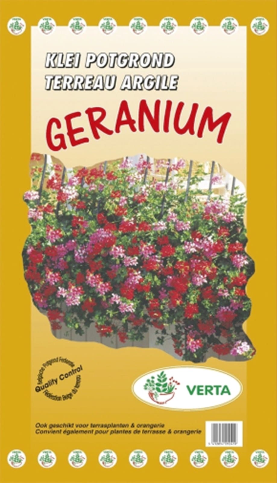 Terreau argile pour géraniums avec engrais (1/2)