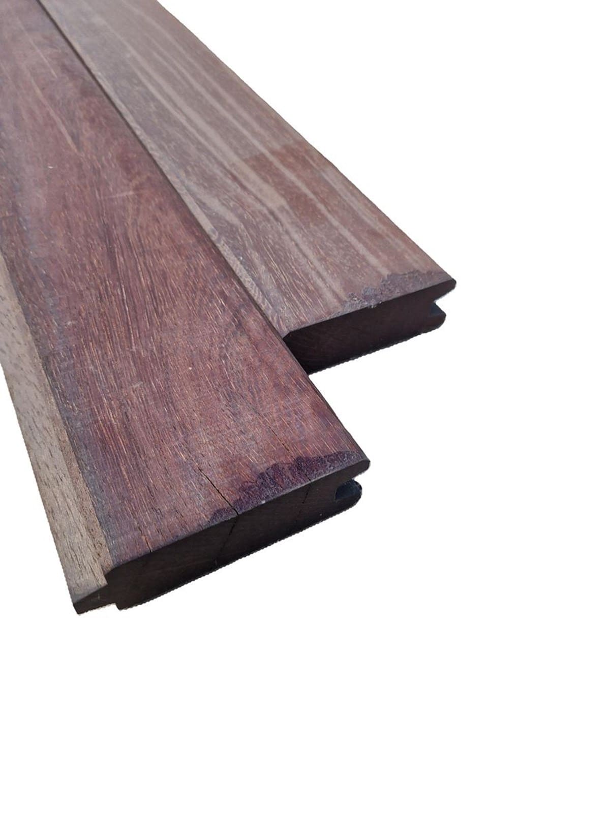 Azobé damwandplank 38x110 mm (1/2)