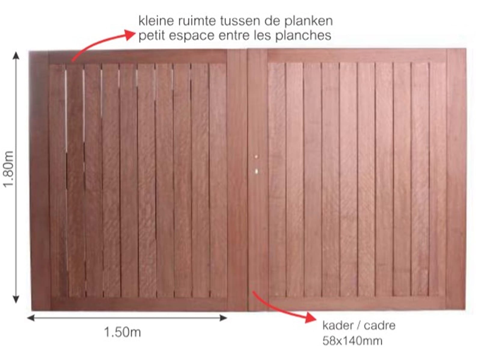 Sophia hardwood garden gate
