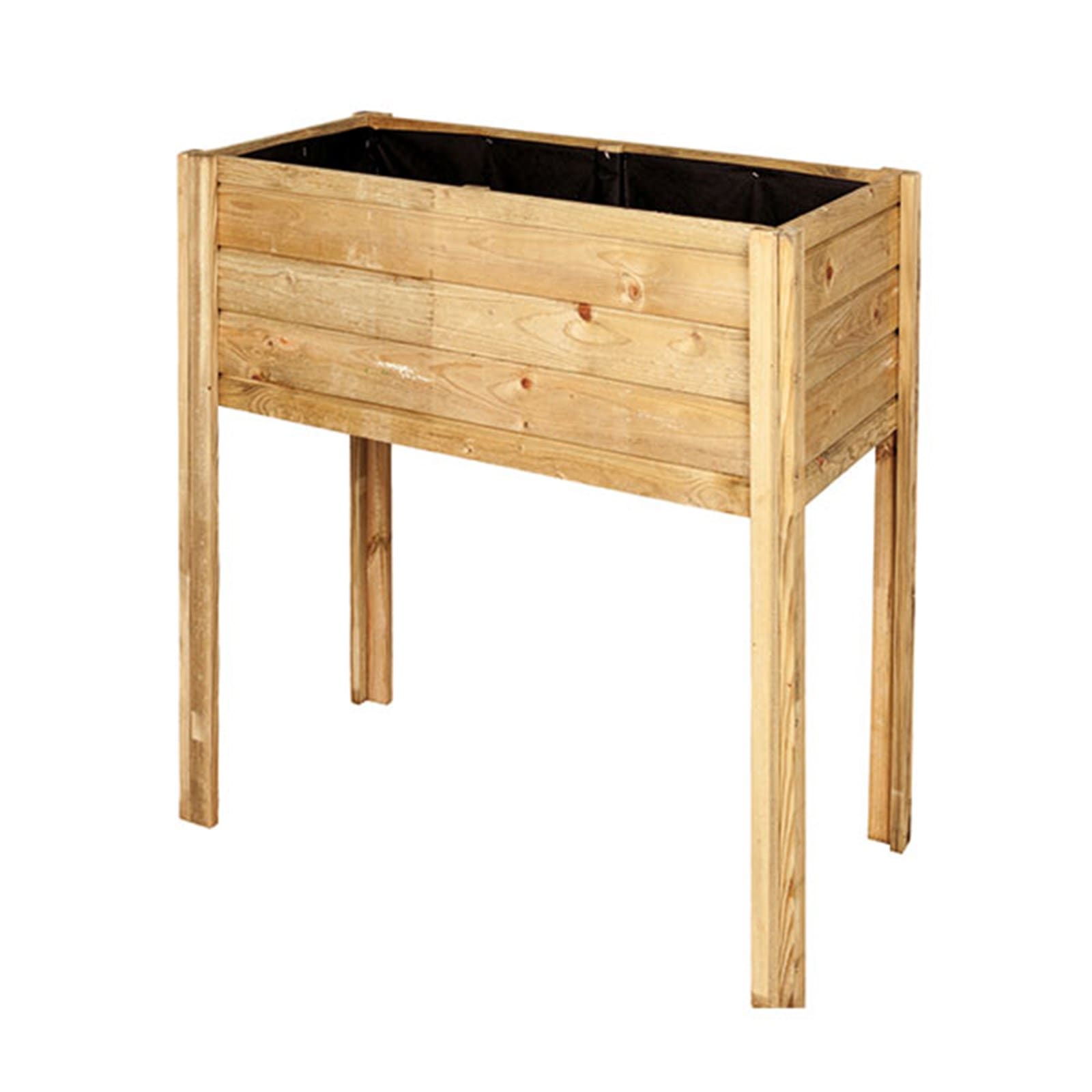 Table de jardin Prima en pin avec toile noire