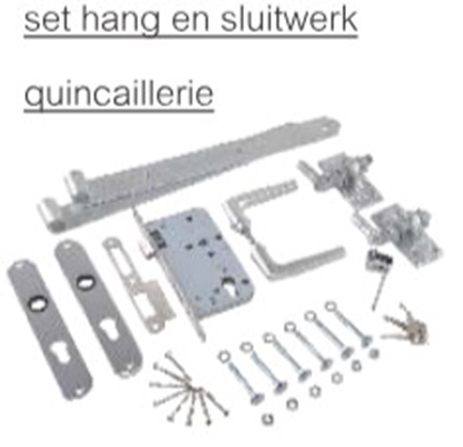 Garden gate hardware with mortise lock