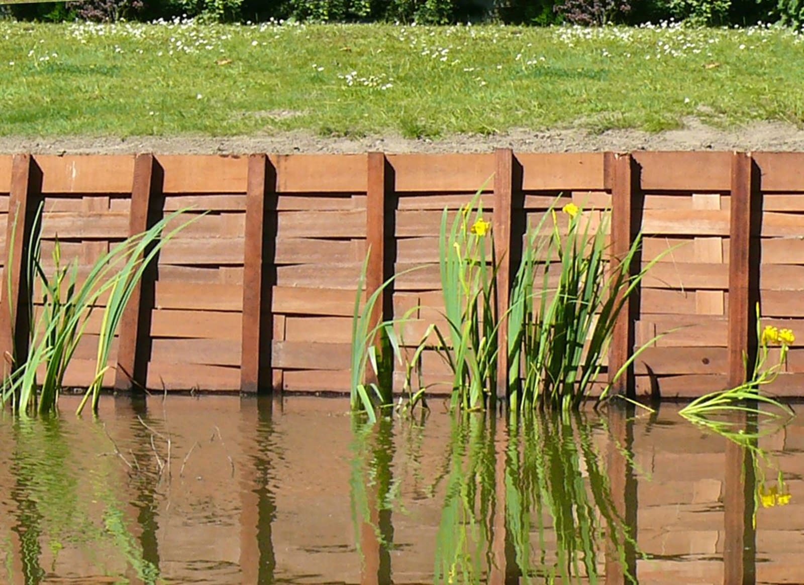 Tressage en azobé 50 cm de haut, 350 cm