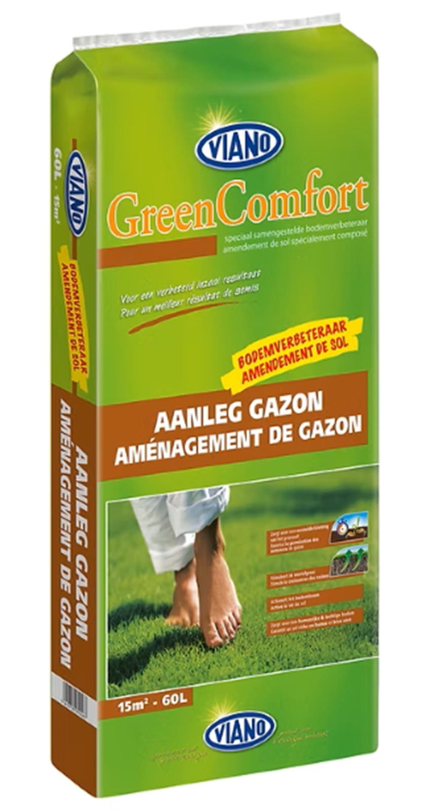 Amendement sol pour gazon Viano GreenComfort 60L (1/2)
